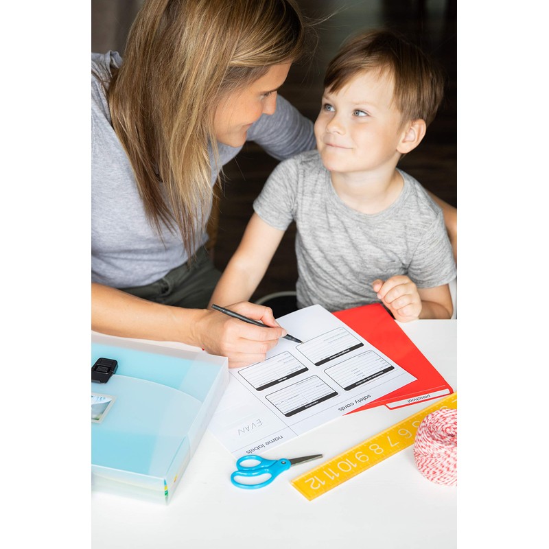 Pearhead School Years Organizer, Children’s School Organizer for Parents, White