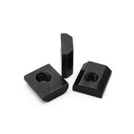 Zadery Slide in Economy T-Nut for T Slot Track, Applicable for 15 Series or 1.5'' Base Aluminum Extrusion, 20 Pieces (Black, 5/16"-18)