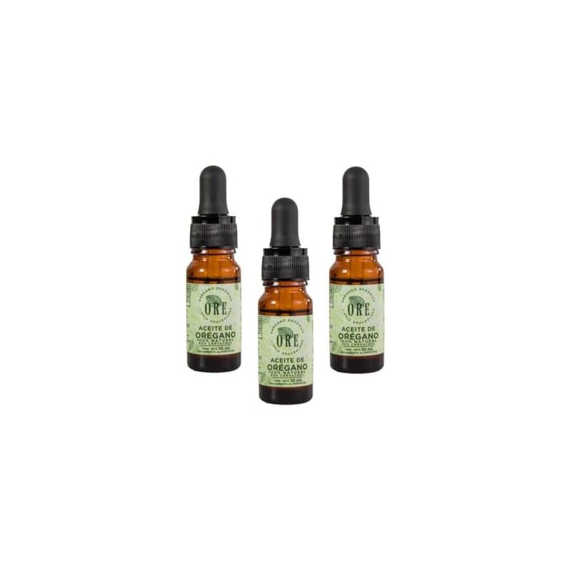 ORE Aceite de Orégano Orgánico, 80% Carvacrol, 100% Natural, Gotas,