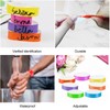 700Pcs Paper Wristbands for Events, 7 Colors Waterproof Neon Party