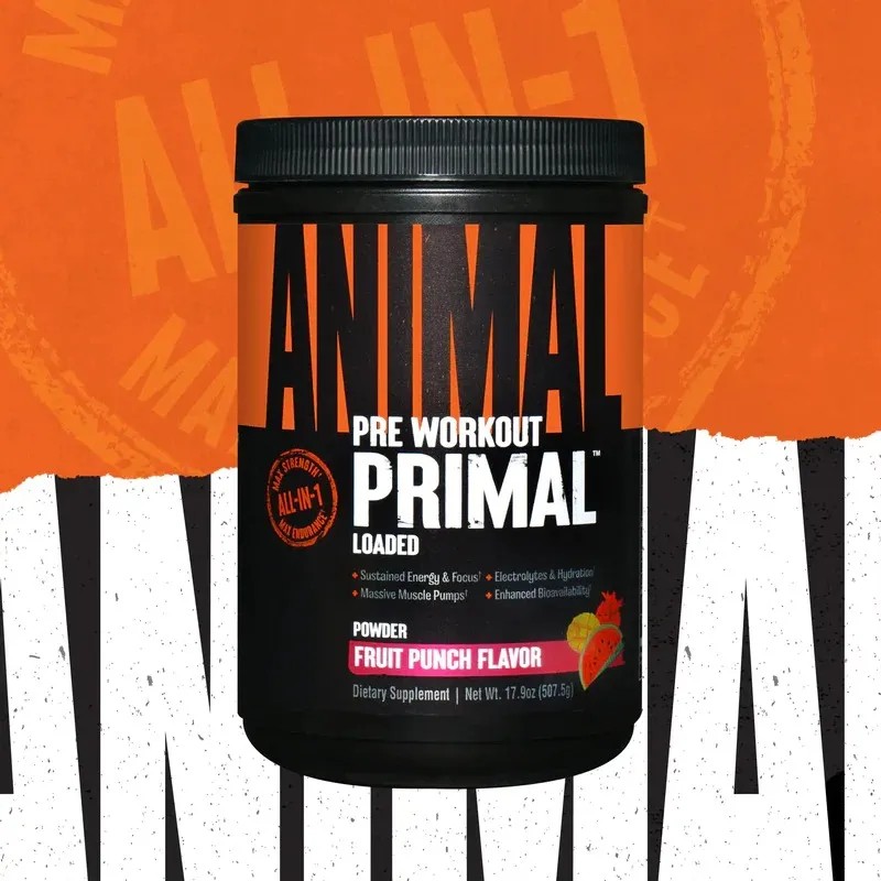 Pre Entreno Universal Animal Primal 25 Servicios L Ponche De
