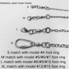 Copfeu Bird Foot Chain Flying Stainless Steel Training Rope with