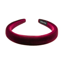 axy HRK10 Padded Velvet Headband Beautiful Women's Headband Hair Accessories Hair Band (Red)