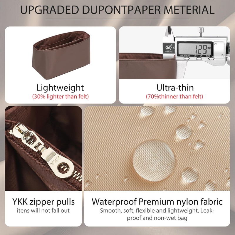Doxo Waterproof Nylon Purse Organizer Insert for LV Speedy 30,
