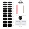 LabTabBa Semi Cured Gel Nail Strips, 20pcs Glaze Nail Wraps,