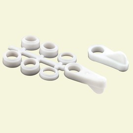 Prime-Line L 5924 Universal Screen Clips, Flush To 7/16 In., Plastic Construction, White (4 Pack)