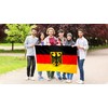 DANF Germany Eagle Flag 3x5 Ft Thick Polyester, Fade Resistant,