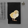 Azeeda 'Easter Chick' Black Cotton Tea Towel/Dish Cloth (TW00046470)
