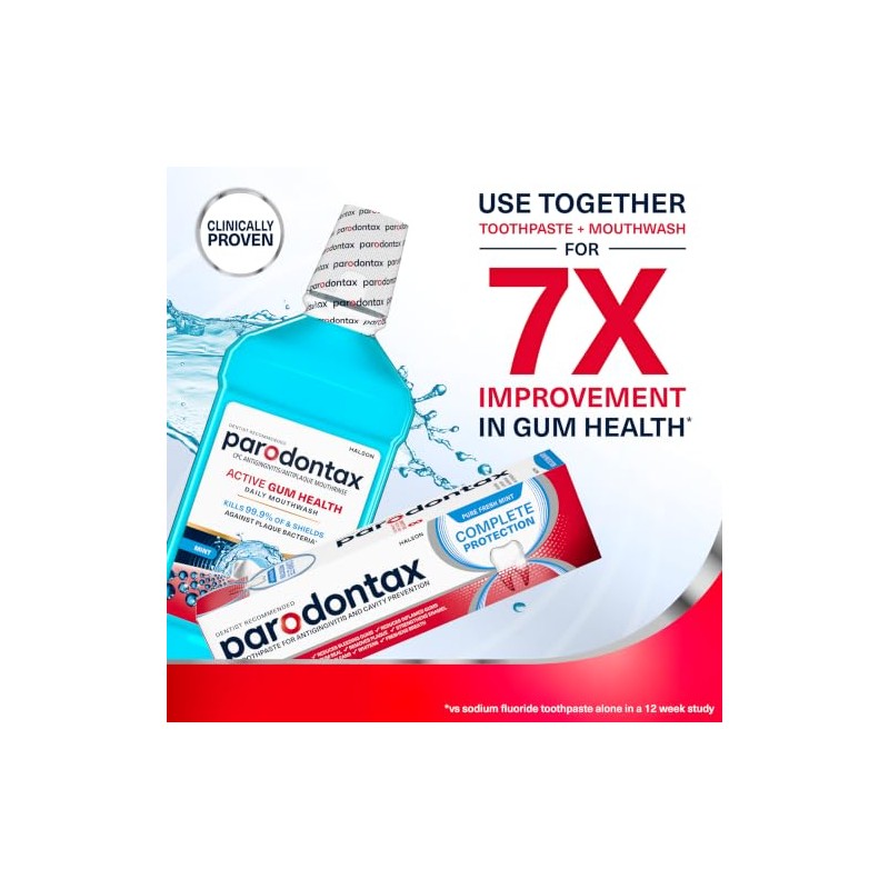 Parodontax Complete Protection Toothpaste For Bleeding Gums, Pure Fresh Mint,