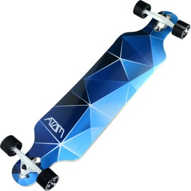 Atom Longboards Atom Drop Through Longboard - 40" , Blue Geo