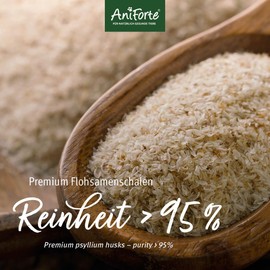 AniForte Flohsamenschalen für Hunde & Katzen 250g - Reich an Ballaststoffen & Schleimstoffen, Indische Rohkost Qualität, Reinigung Magen-Darm-Trakt, bei Übergewicht, Einzelfuttermittel