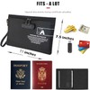 Fireproof Money Bag with Lock KaAutoler Fireproof and Waterproof Cash