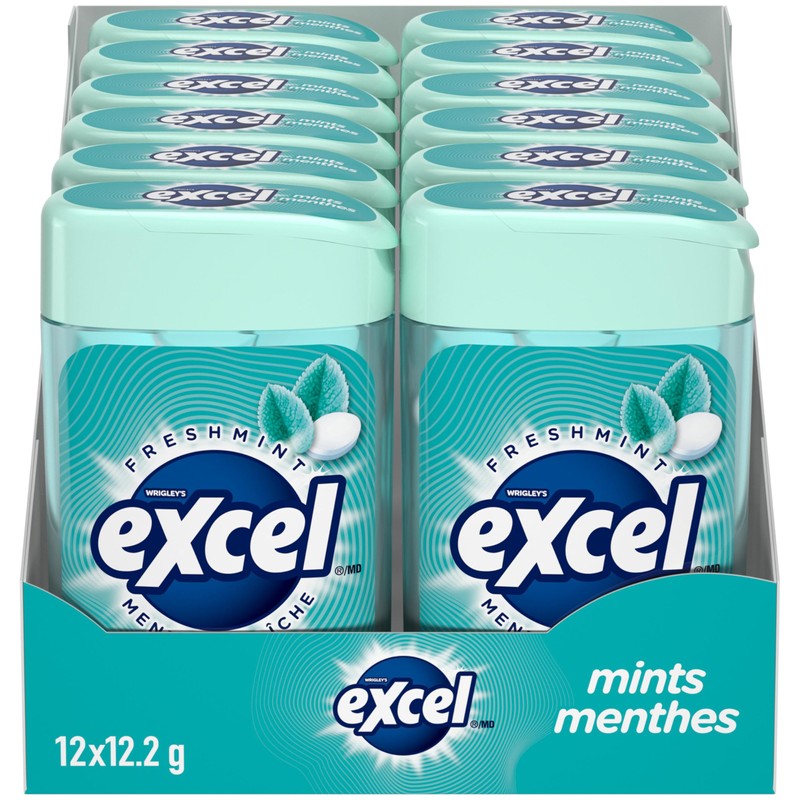Excel Mints Fresh Mint, 12gm, 12 Count