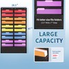 Annecy 20-Slot Wall Hanging File Organizer, Black Storage Pocket Chart