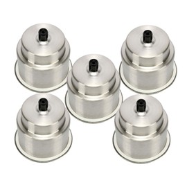 Amarine Made 5pcs Stainless Steel Cup Drink Holder with Drain Marine Boat Rv Camper
