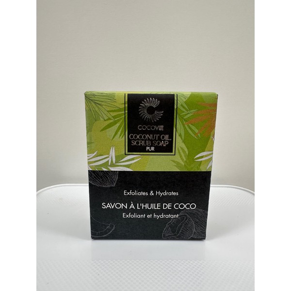 COCOVIE Beautifying Oil| Orgarnic Coconut Oil Scrub Soap Exfoliates &
