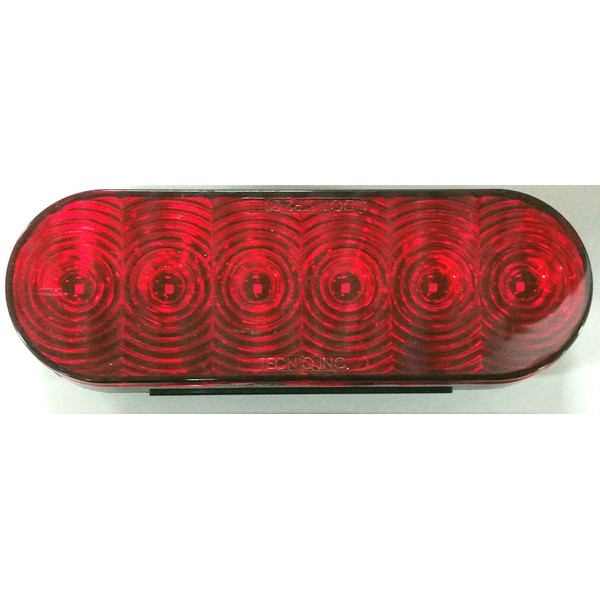 Triton 08478 Red LED Oval Tail Light