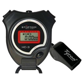 Stoptec HC-3 Stopwatch with Whistle - Digital Stopwatch | Hobby | Sports | Leisure | Splash Resistant | Suitable for Children