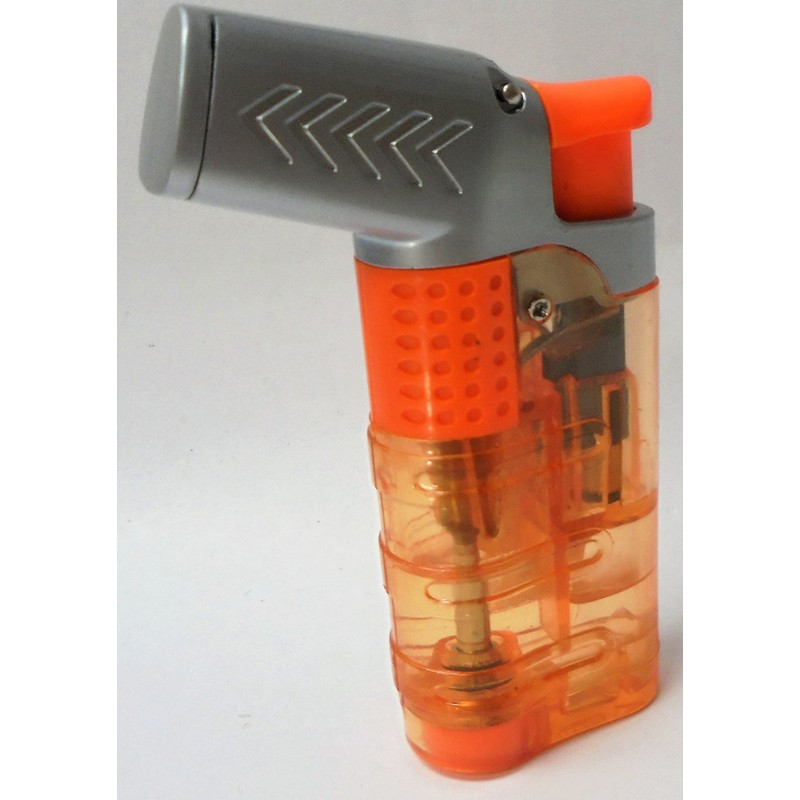 6 Eclipse 3 Flame Torch Novelty Lighters, Refillable Butane Lighter,