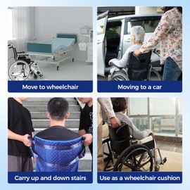XAOMING Patient Lift Transfer Chair,Stair Lifts for Seniors,Emergency Evacuation Chair Pad,Stair Assist Slide Board Transferring for Disabled