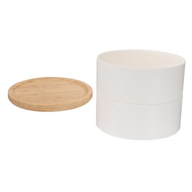 Ipetboom Small Jewelry Box Organizer Ring Box Jewellery Organiser Stand Jewelry Container Bamboo Craftsmanship