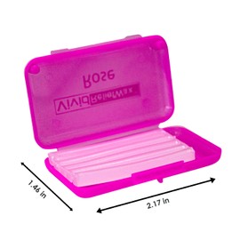 100 Pack Dental Braces Wax for Teeth Braces & Aligners, Unscented & Flavorless Orthodontic Wax Strips for Dental Care Braces Brackets Cover Lip Protector Oral Appliances Ortho Accessories (Rose)