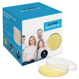 Mold Test Kit for Home - 5 Individual Black Mold Testing Kit Air, at Home Mold Testing Kit for Indoor Air Quality, Includes Detailed Mold Identification Guide, Reliable Mold Detector Kit