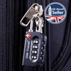 OW-Travel Suitcase Locks 4 Pack Black. 4 Digit TSA Approved