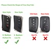 Aoocar 2018-2025 Leather Key Fob Cover, Compatible with Lexus ES