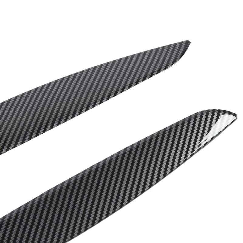 2 Pcs Headlight Eyebrow Front Left Right Light Eyelid Trim
