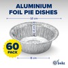 ebake Aluminium Round Foil Dishes 12cm (60 Pack) - Disposable