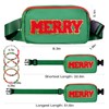 Christmas Fanny Pack With Bracelets For Girls Boys Women, Merry