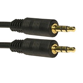 3.5mm Stereo Jack to Jack Audio Headphone Aux Cable Sound Lead Gold 0.5 METRES (50cm)