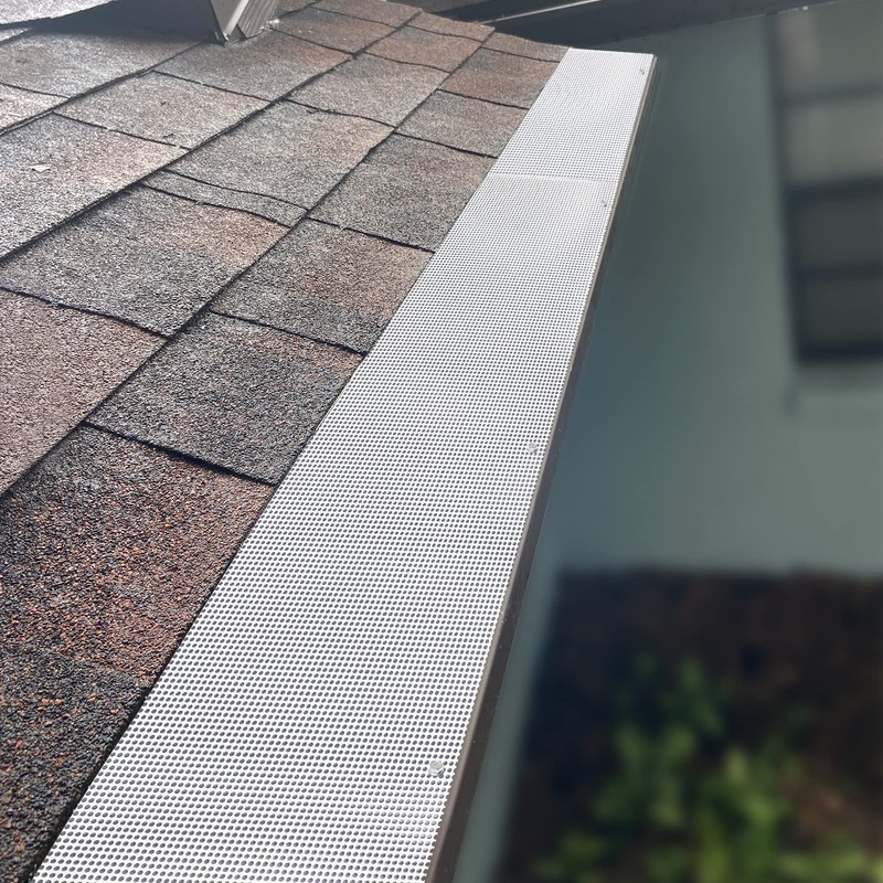 Forestchill Gutter Guards, 48Ft Stainless Steel Gutter Guard, Universal Fit