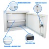 Plugsharge Heavy-Duty In-Wall Safe with Key Lock for Secure Storage,