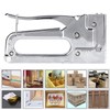 Manual Stapler MultiFunction Iron Stainless Steel Hand Operated Nailing Equipment