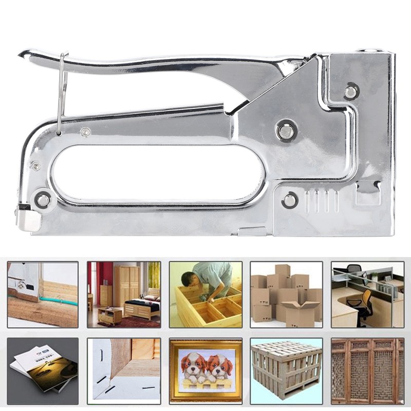 Manual Stapler MultiFunction Iron Stainless Steel Hand Operated Nailing Equipment