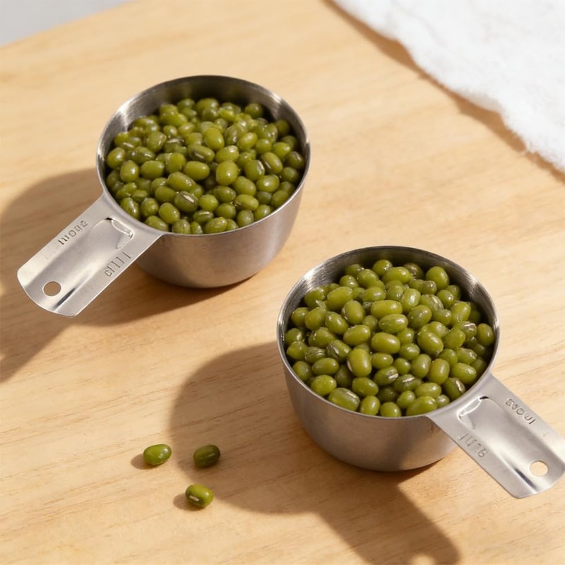 3 Pack 1 Cup Stainless Steel Measuring Cups with Handle