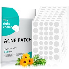 Spot Patches,Pimple Patch 288PCS,Hydrocolloid Patches with Tea Tree Oil+Salicylic Acid+Centella for All Skin Types,Pimples,Blemishes,Zits,Fast-Acting, Vegan & Cruelty Free Skin Care
