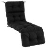 Costway 73" Lounge Chaise Cushion Padded Recliner Cushion Outdoor Indoor