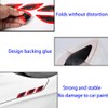 6 PCS 3D Strong Reflective Stripe Sticker,Car Fender Hood Bumper