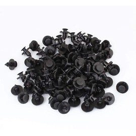 JUTOSU 100pcs 8mm Hole Diameter Clips Automotive Rivets Plastic Rivet Trim Clips Retaining Clips Fit Nissan Hole Rivet Fastener Mud Flap Nylon Bumper Fender Clips Fender Clips for Toyota Nissan