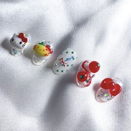 [Premium handmade embossed nail] Omelet Rice Cat - Stiletto / [프리미엄 수제 엠보네일] 오므라이스 고양이 - 스틸레토