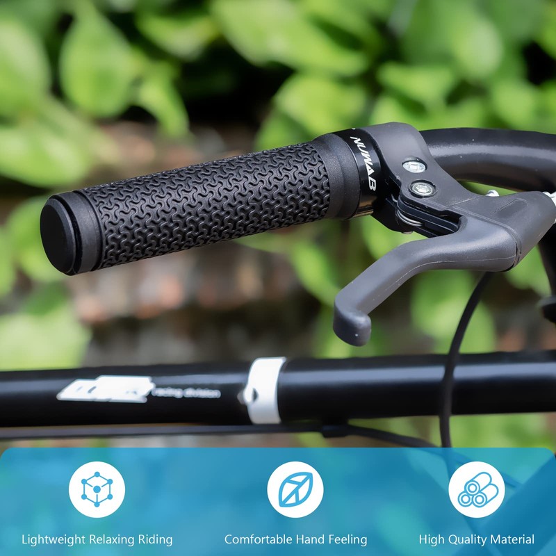 NUWAB Premium Bike Handlebar Grips, Professional Mountain Bicycle Grips with