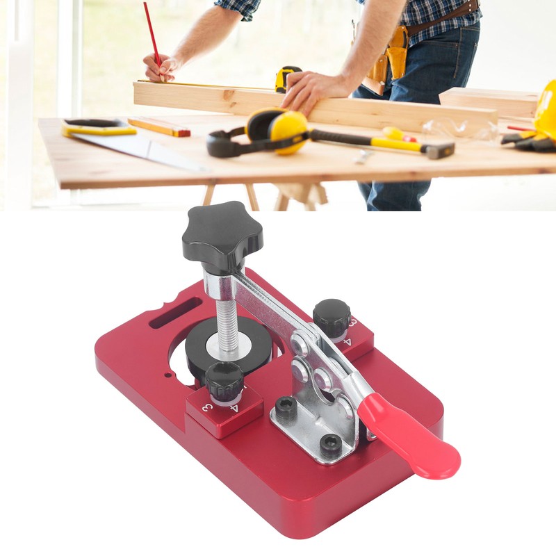 Hinge Hole Opener Aluminum Alloy Hinge Drilling Jig Cabinet Door