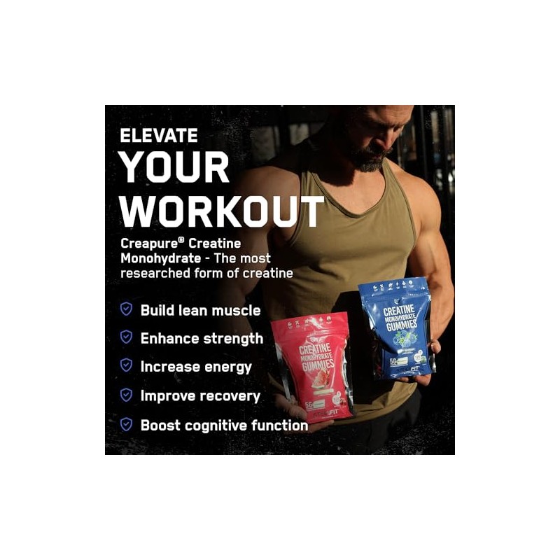 (SF) SteelFit Creatina (Creapure) 120 gomitas Blue Raspberry