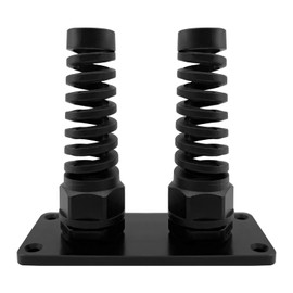 ISURE MARINE PG16 Cable Gland with Anodized Aluminum Base Antirust Anti-corrosive Waterproof IP68 Nylon Joint Adjustable Locknut for 8-14mm Wire Thread Integrated Two Cable Gland