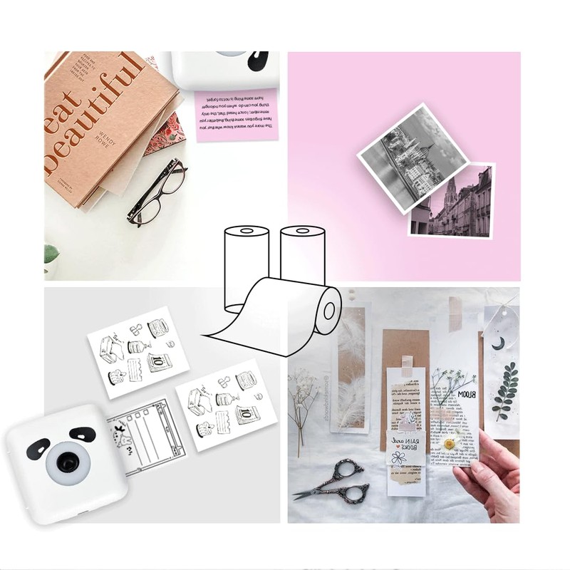 vretti 3 Rolls Thermal Printer Paper, Colorful Printer Paper for