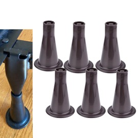Home's Place 6PCS Reinforced Bed Frame Feet to Replace Wheels. Prevent Sliding, Protect Floor. Plastic Bed Frame Feet Replacement
