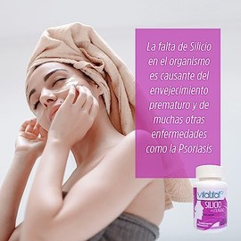 Silicio  Colgeno  Revitaliza tu piel  Fortalece tendones, uas y cabello  Bote con 60 cpsulas de 500 mg cu                                             